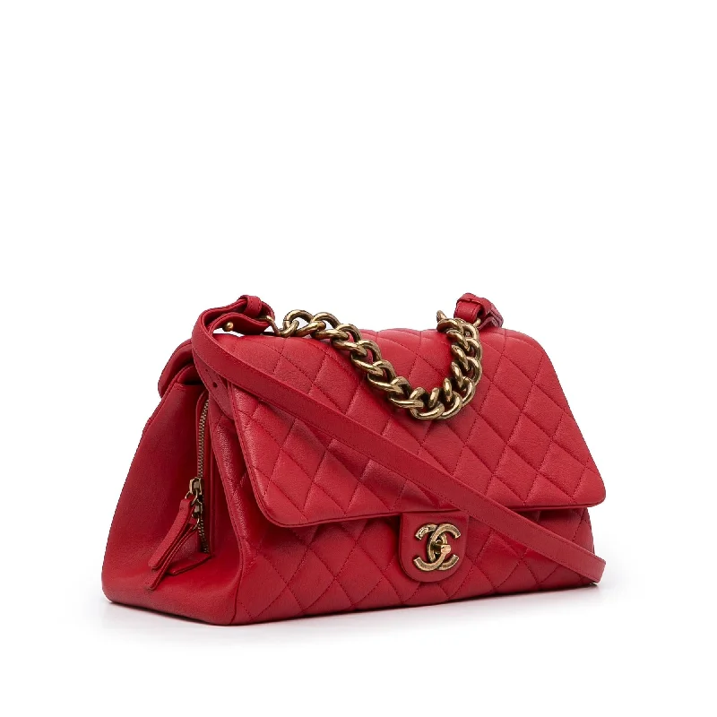 Chanel Large Paris Rome Calfskin Trapezio Bag (qXqdR0)