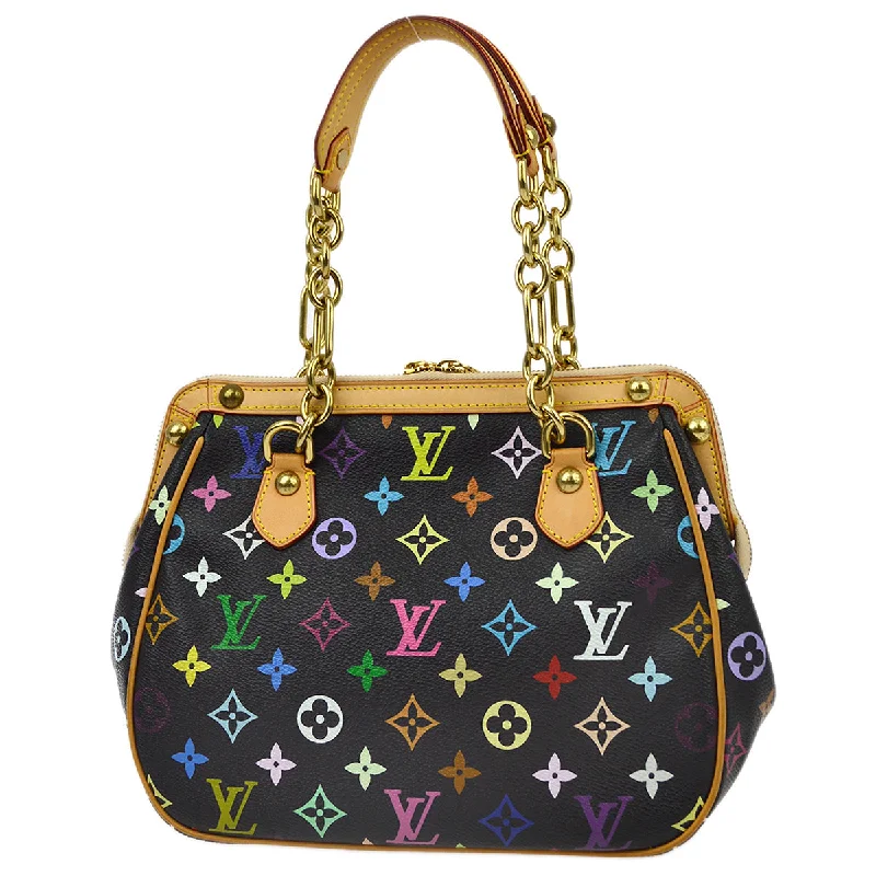 Louis Vuitton 2007 Black Monogram Multicolor Gracie MM M92591