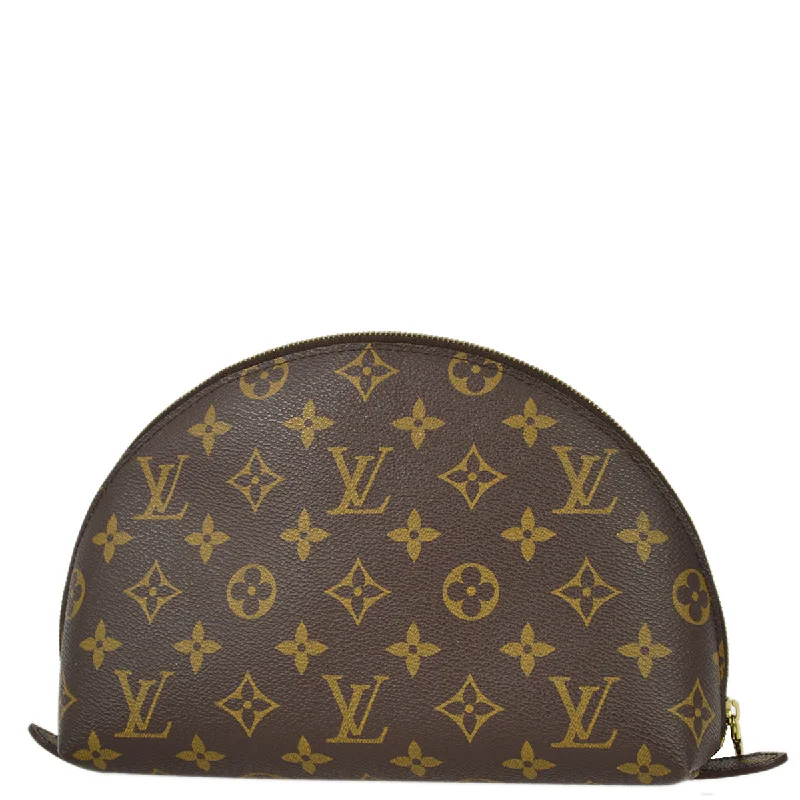 Louis Vuitton 2008 Monogram Trousse Demi Ronde Cosmetic Pouch M47520