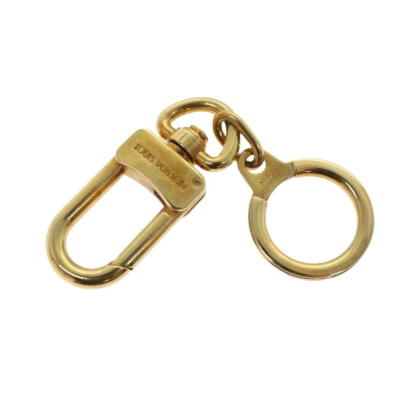 LOUIS VUITTON Anneau Cles Key Holder Metal Gold Tone LV Auth 49318