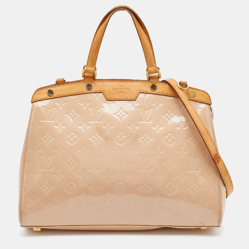 Louis Vuitton Blanc Corail Monogram Vernis Brea MM Bag