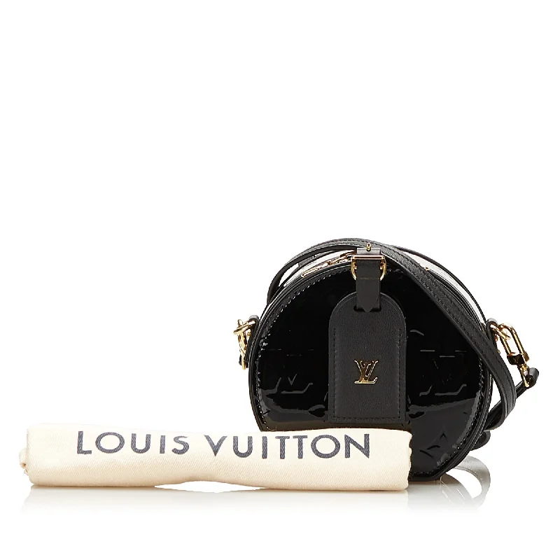 Louis Vuitton Boite Chapeau Souple Mini Black Monogram Vernis