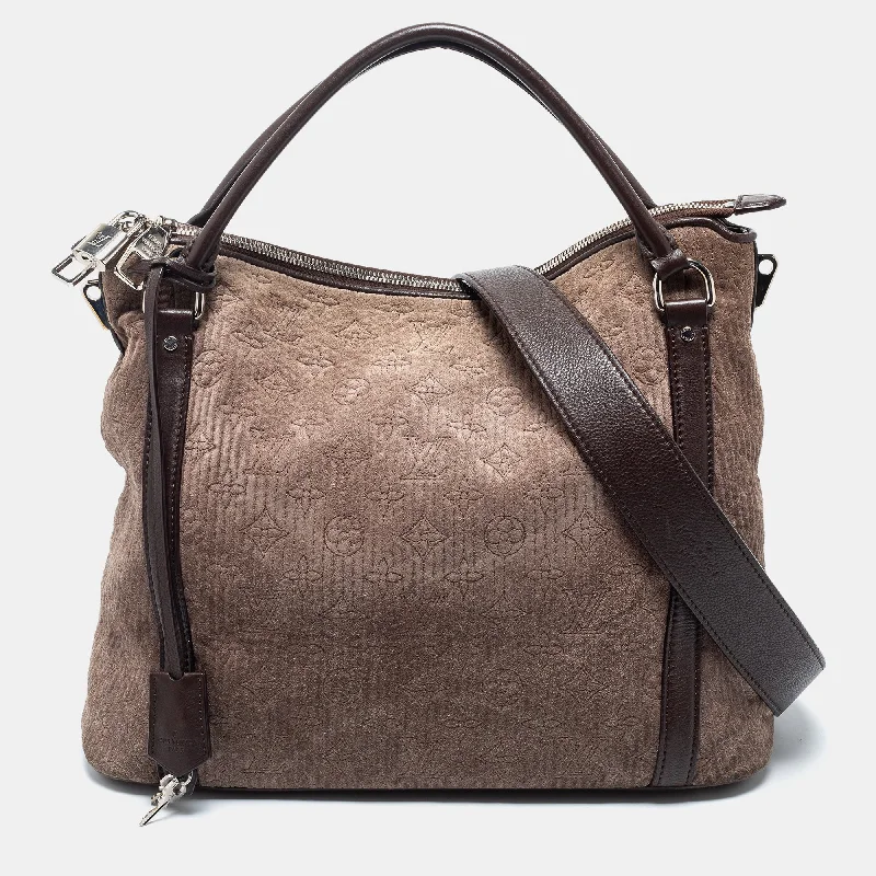 Louis Vuitton Brown Monogram Antheia Suede Ixia PM Bag