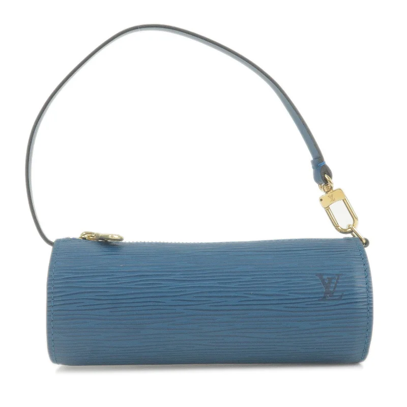 Louis Vuitton Epi Pouch For Soufflot Hand Bag Toledo Blue