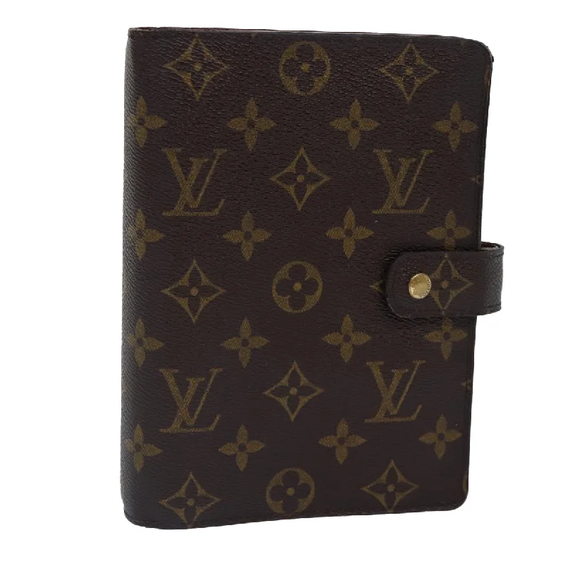 LOUIS VUITTON Monogram Agenda MM Day Planner Cover R20105 LV Auth 87549