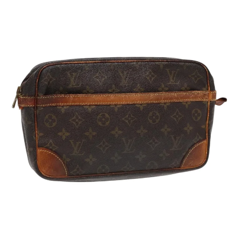 LOUIS VUITTON Monogram Compiegne 28 Clutch Bag M51845 LV Auth 86622