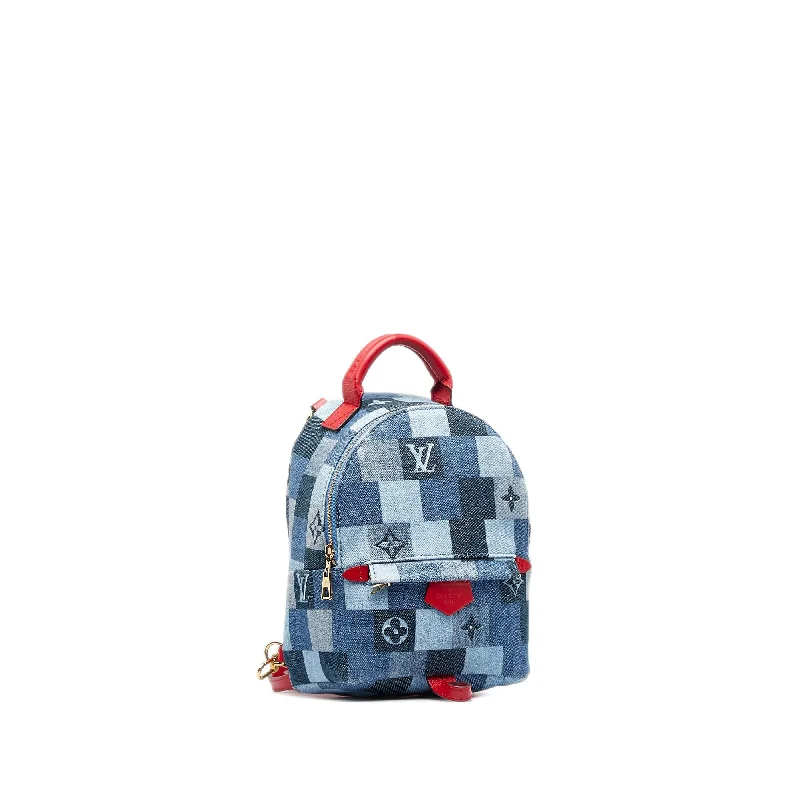 Louis Vuitton Monogram Denim Patchwork  Palm Springs Mini (SHG-EoD27m)