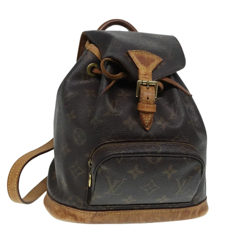 LOUIS VUITTON Monogram Montsouris PM Backpack M51137 LV Auth 87701