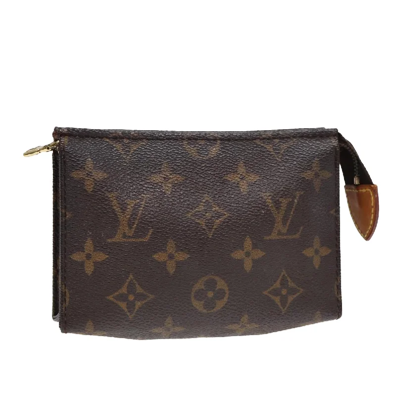 LOUIS VUITTON Monogram Poche Toilette 15 Pouch M47546 LV Auth 87457