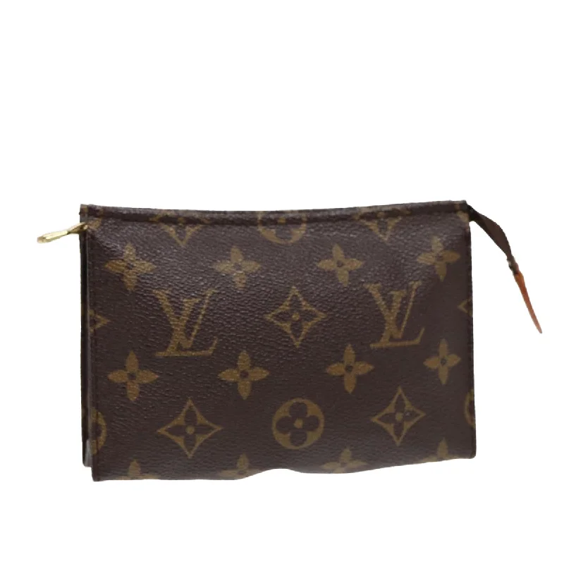 LOUIS VUITTON Monogram Poche Toilette 15 Pouch M47546 LV Auth 87458