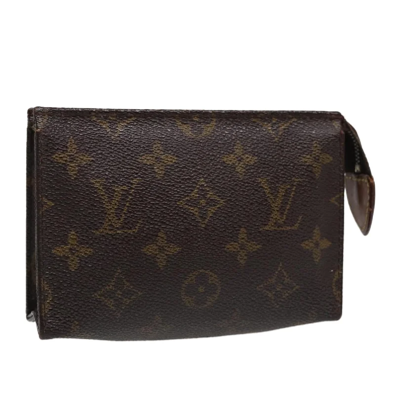 LOUIS VUITTON Monogram Poche Toilette 15 Pouch M47546 LV Auth ar12483