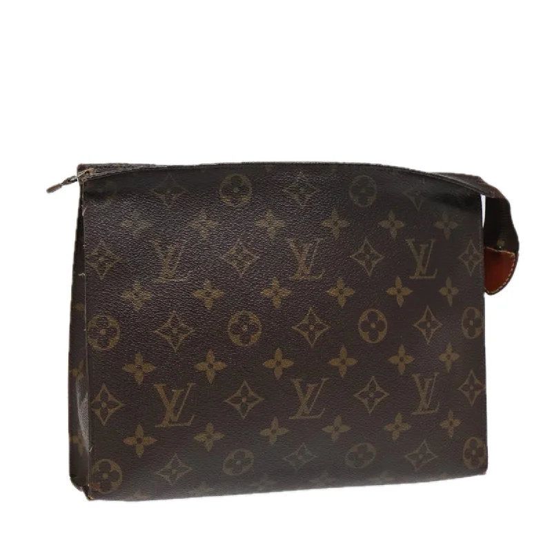 LOUIS VUITTON Monogram Poche Toilette 26 Pouch M47542 LV Auth 86755