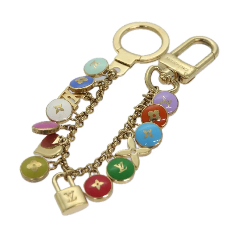 LOUIS VUITTON Monogram Porte Cles Chainne Pastilles Charm M66172 LV Auth 86957